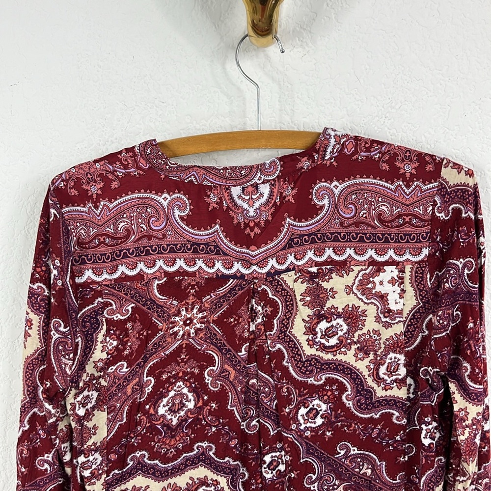 Tiny Anthropologie Devas Popover Sequin Blouse Top - image 4